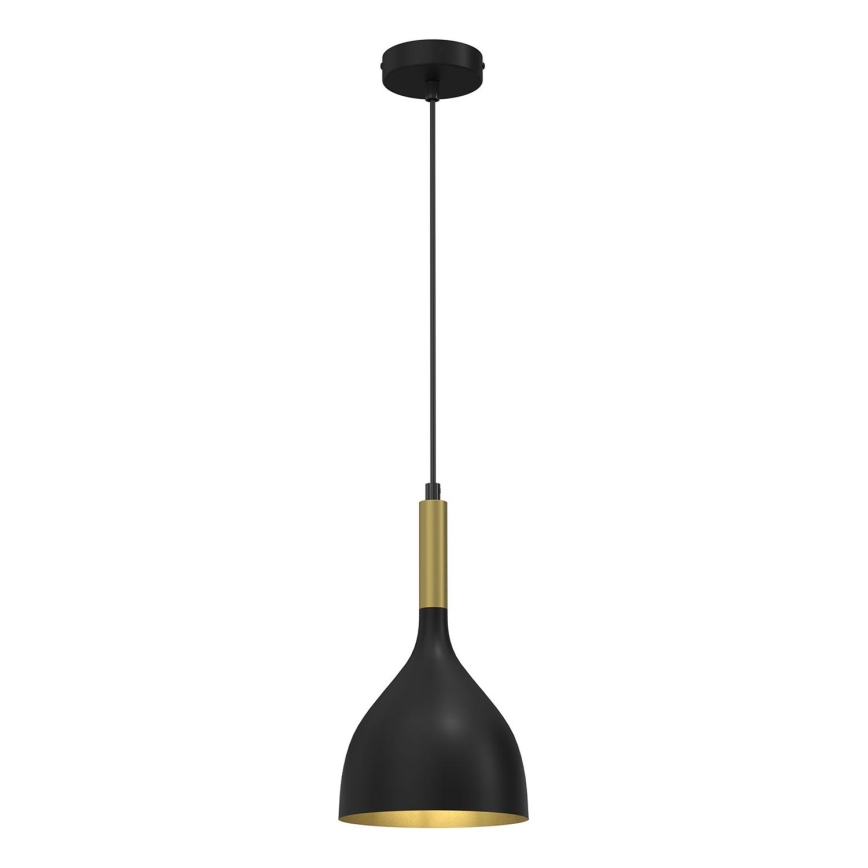 Suspension filaire NOAK 1xE27/15W/230V noir/doré