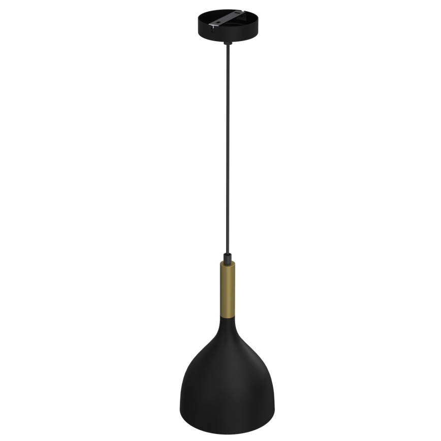 Suspension filaire NOAK 1xE27/15W/230V noir/doré