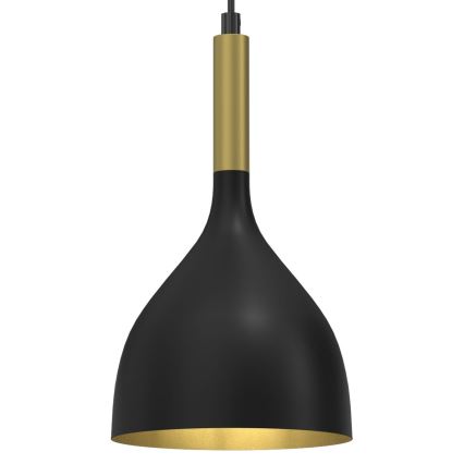 Suspension filaire NOAK 1xE27/15W/230V noir/doré