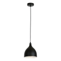 Suspension filaire NOAK 1xE27/15W/230V noir