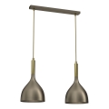 Suspension filaire NOAK 2xE27/15W/230V laiton/doré