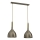 Suspension filaire NOAK 2xE27/15W/230V laiton/doré