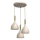 Suspension filaire NOAK 3xE27/15W/230V beige/doré