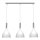 Suspension filaire NOAK 3xE27/15W/230V blanc/chrome brillant