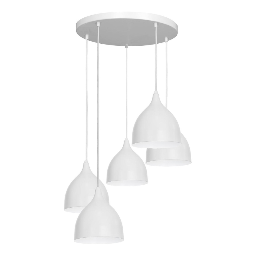 Suspension filaire NOAK 5xE27/15W/230V gris