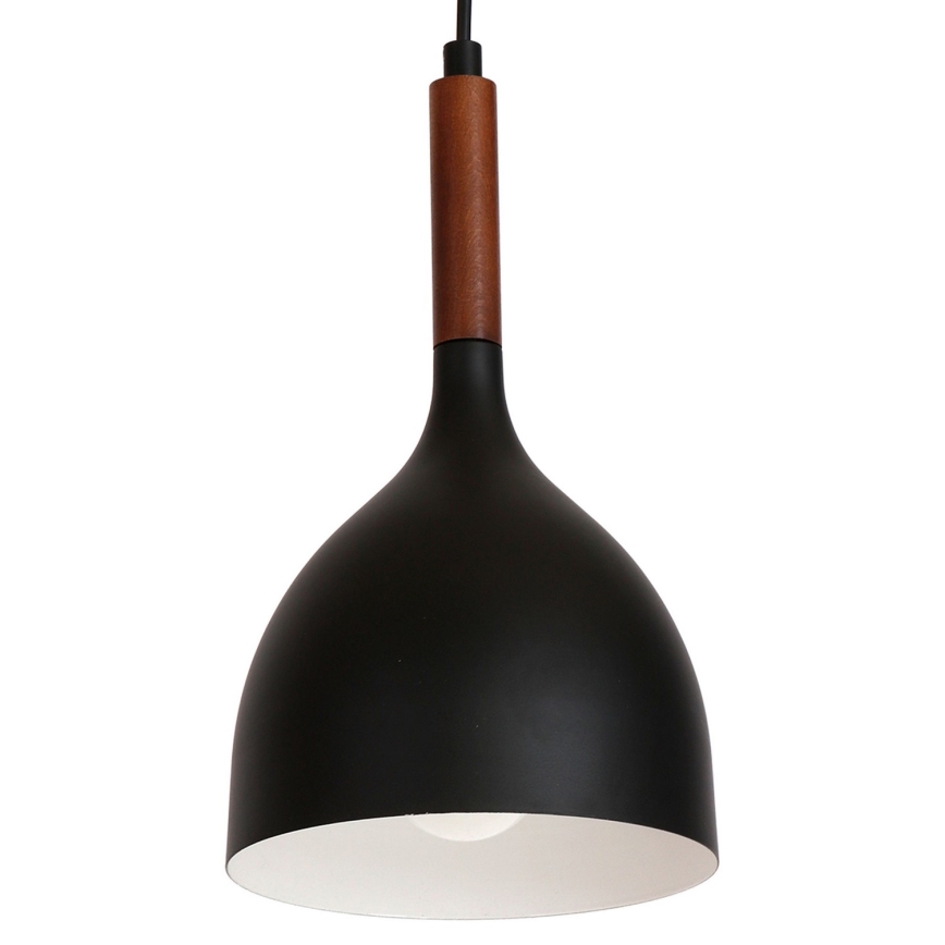 Suspension filaire NOAK WOOD 1xE27/60W/230V