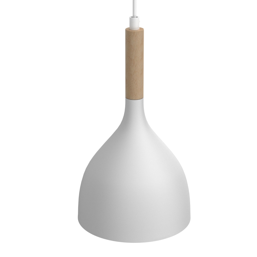Suspension filaire NOAK WOOD 2xE27/15W/230V blanc/hêtre