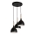 Suspension filaire NOAK WOOD 3xE27/15W/230V noir/hêtre
