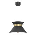 Suspension filaire NORGE 1xE27/15W/230V noir/doré
