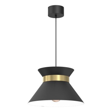 Suspension filaire NORGE 1xE27/15W/230V noir/doré