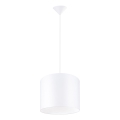Suspension filaire NOVA 1xE27/15W/230V d. 30 cm blanc