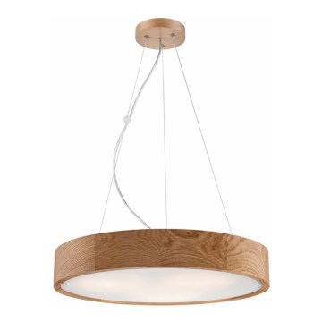 Suspension filaire OAK 3xE27/60W/230V chêne ø 47,5 cm - certifié FSC