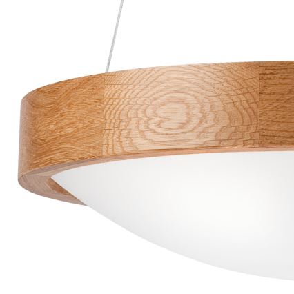 Suspension filaire OAK SLIM 2xE27/60W/230V ø 37 cm chêne