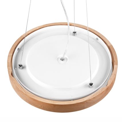 Suspension filaire OAK SLIM 2xE27/60W/230V ø 37 cm chêne