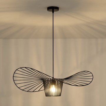 Suspension filaire OGGI 1xE27/40W/230V d. 60 cm noir