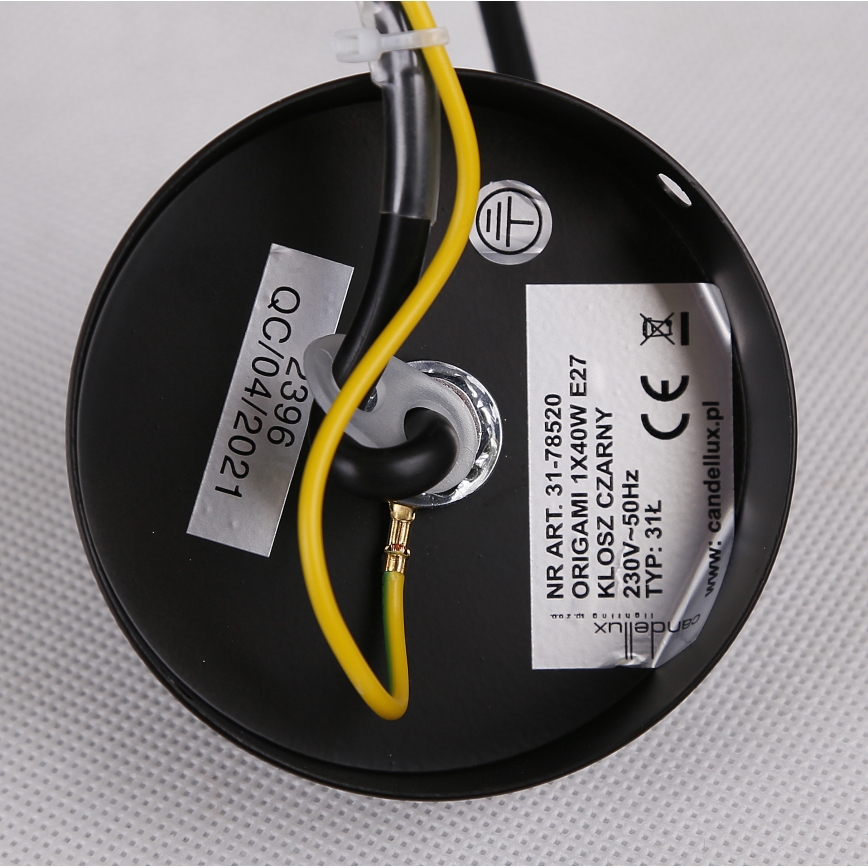 Suspension filaire ORIGAMI 1xE27/40W/230V