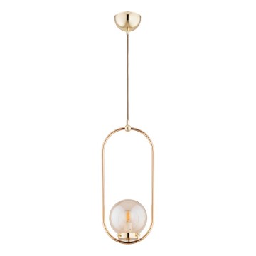 Suspension filaire OVAL 1xE14/10W/230V doré