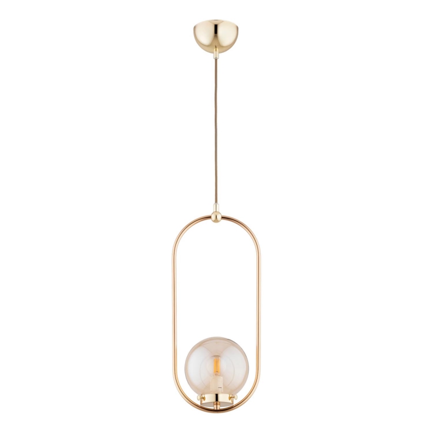 Suspension filaire OVAL 1xE14/10W/230V doré