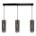 Suspension filaire PADOVA 3xE27/15W/230V noir