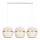 Suspension filaire PARIS 3xE27/60W/230V blanc/doré