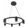 Suspension filaire PARIS 6xGU10/12W/230V noir