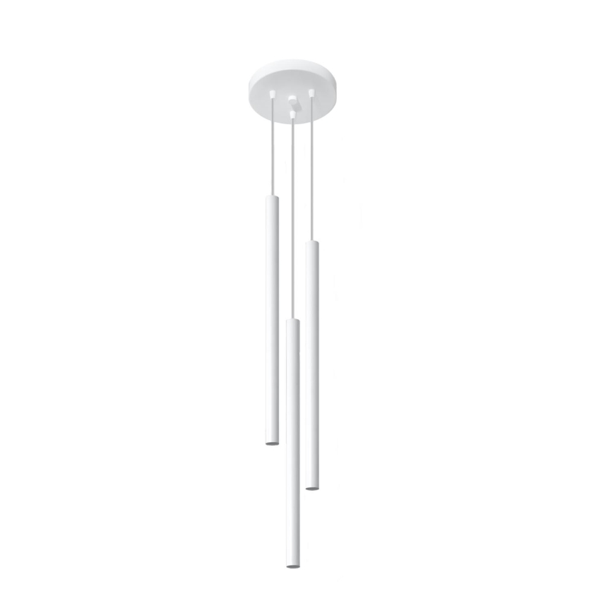 Suspension filaire PASTELO 3xG9/8W/230V blanc