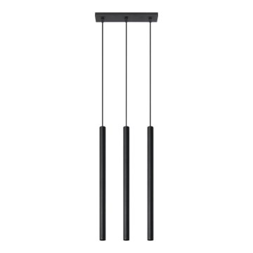 Suspension filaire PASTELO 3xG9/8W/230V noir