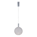 Suspension filaire PERFORATO LED/6,3W/230V 3000K chrome brillant d. 20 cm