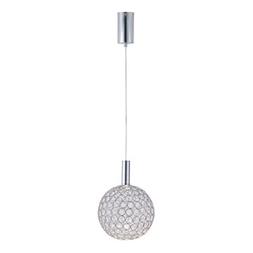 Suspension filaire PERFORATO LED/6,3W/230V 3000K chrome brillant d. 20 cm