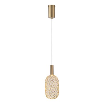 Suspension filaire PERFORATO LED/6,3W/230V 3000K doré d. 13 cm