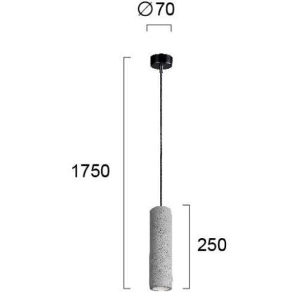 Suspension filaire PHENIX 1xGU10/25W/230V