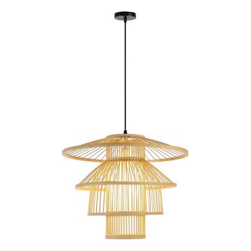 Suspension filaire PINCHOS 1xE27/40W/230V d. 50 cm bambou