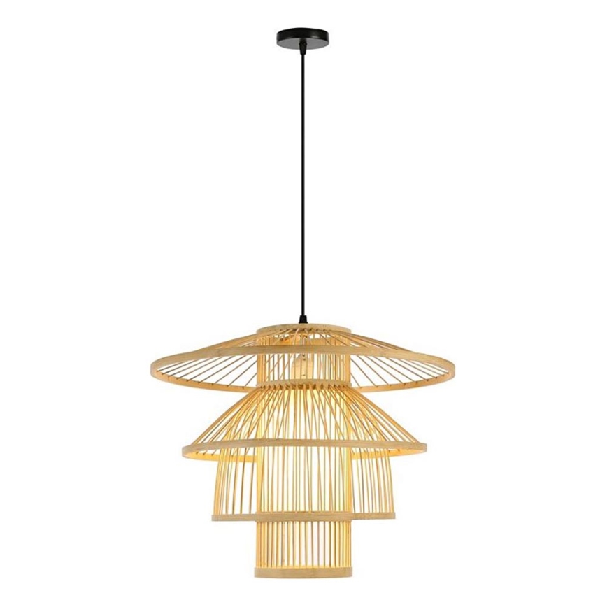 Suspension filaire PINCHOS 1xE27/40W/230V d. 50 cm bambou