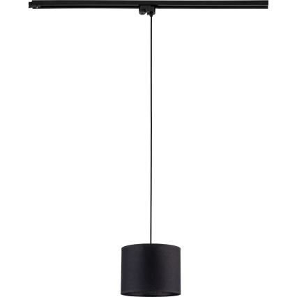 Suspension filaire pour système de rail monophasé TRACER 1xE27/15W/230V d. 20 cm noir