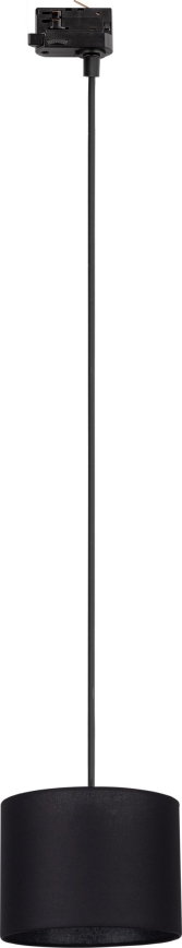 Suspension filaire pour système de rail triphasé TRACER 1xE27/15W/230V d. 20 cm noir