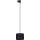 Suspension filaire pour système de rail triphasé TRACER 1xE27/15W/230V d. 20 cm noir
