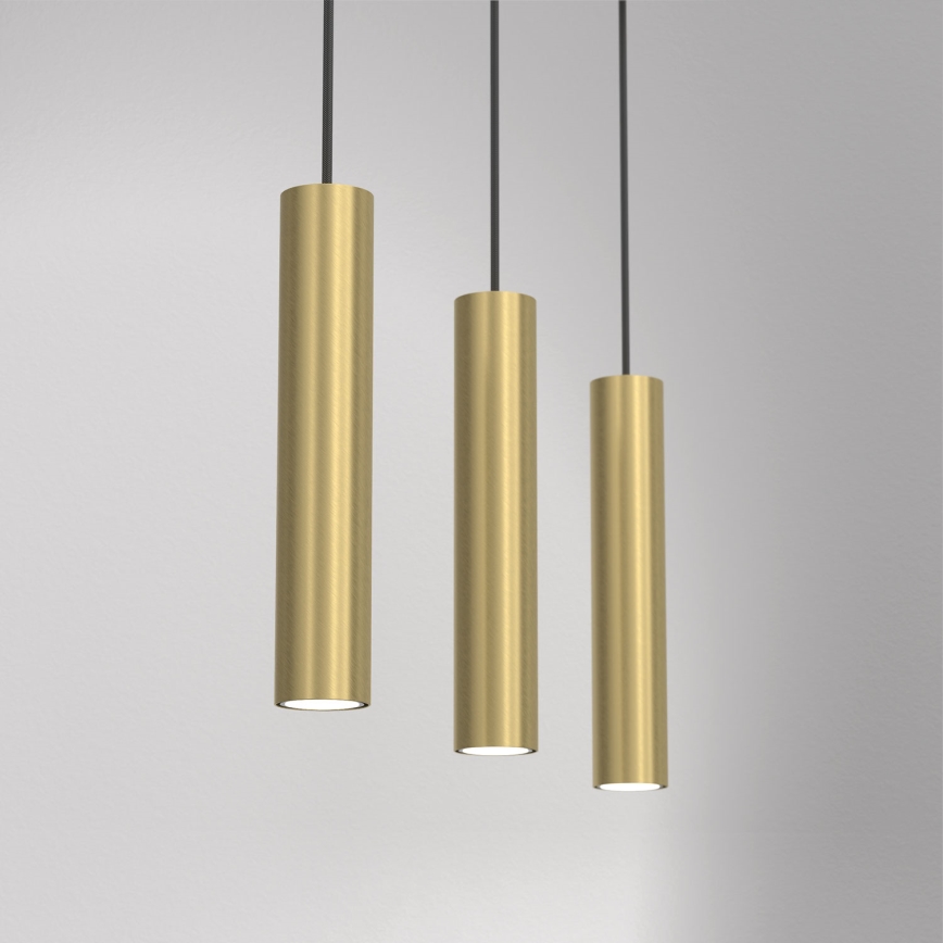 Suspension filaire RAITO 3xGU10/8W/230V laiton