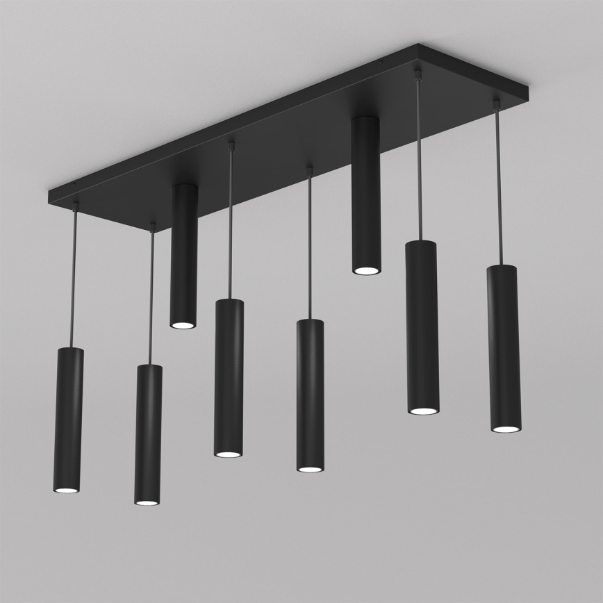 Suspension filaire RAITO 8xGU10/8W/230V noir