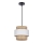 Suspension filaire RATTAN 1xE27/40W/230V blanc/marron
