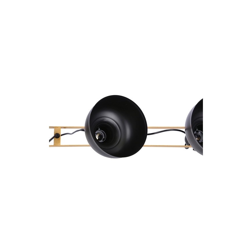 Suspension filaire RENO 3xE27/40W/230V noir/marron