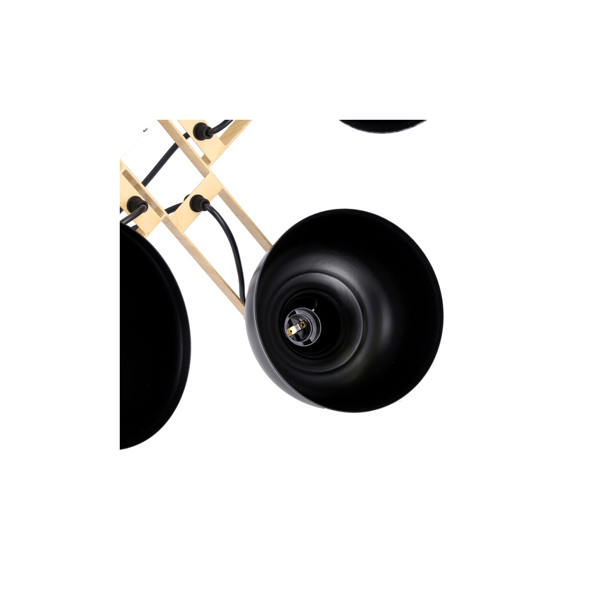 Suspension filaire RENO 4xE27/40W/230V noir/marron