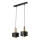 Suspension filaire RIF LUX 2xGX53/12W/230V noir/doré