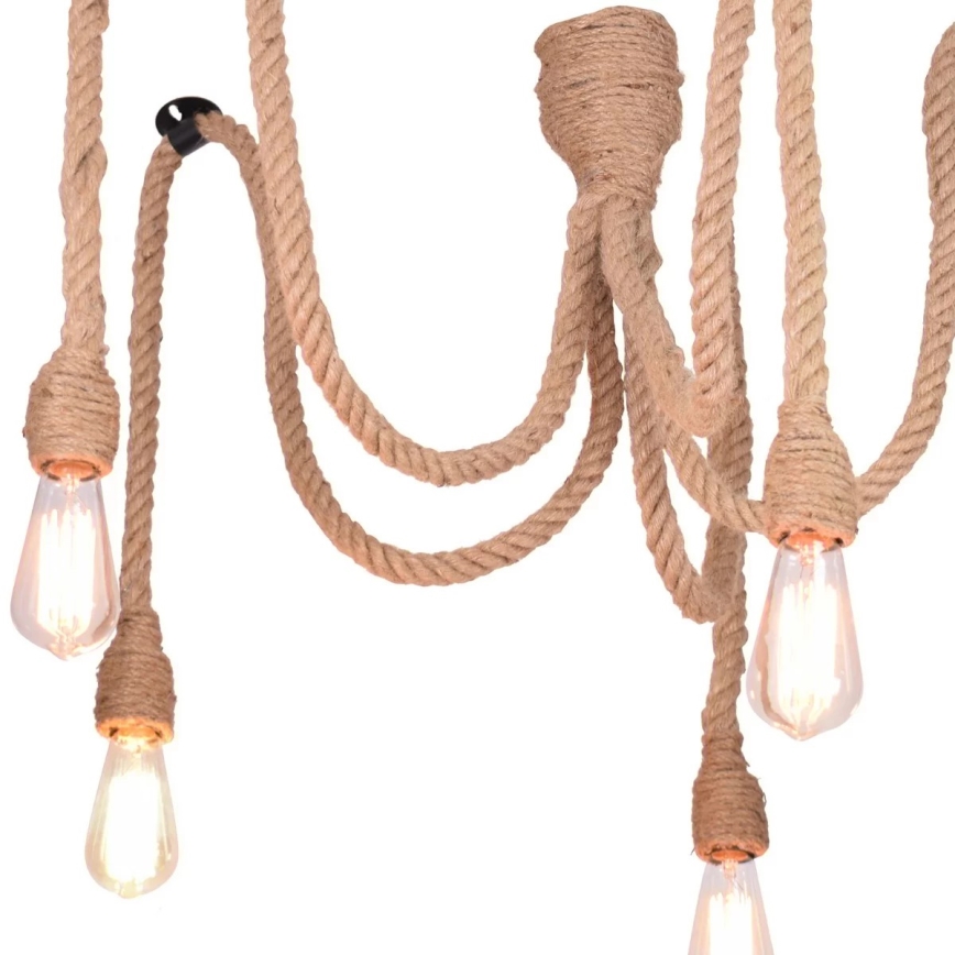Suspension filaire ROPE CASA 5xE27/12W/230V araignée