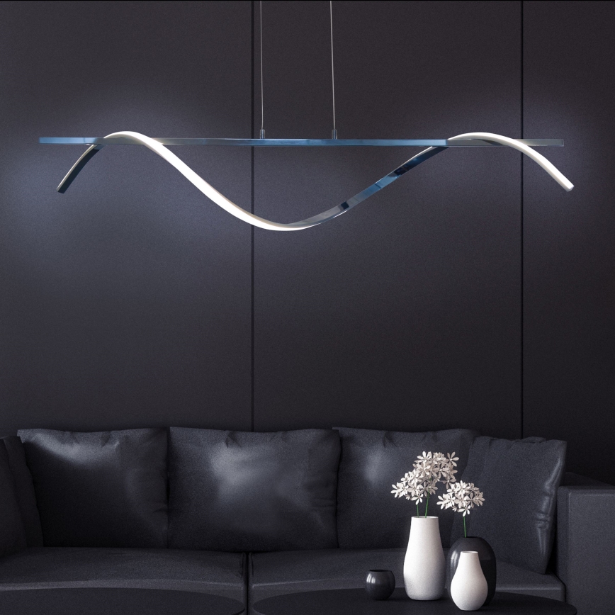 Suspension filaire RUMBA LED/23W/230V 4000K chrome brillant