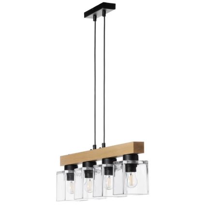 Suspension filaire RUSTIC RADIANCE 4xE27/60W/230V