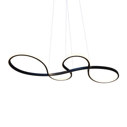 Suspension filaire SALSA LED/38W/230V 4000K noir