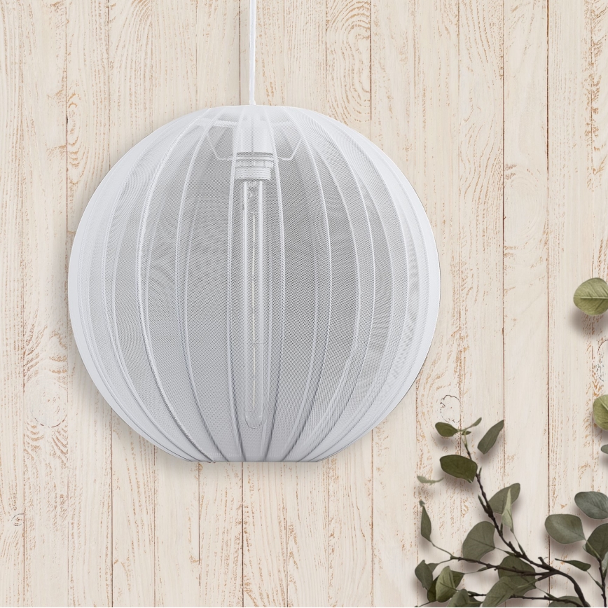Suspension filaire SENSAI 1xE27/20W/230V d. 40 cm blanc