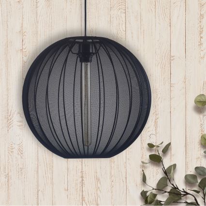 Suspension filaire SENSAI 1xE27/20W/230V d. 40 cm noir
