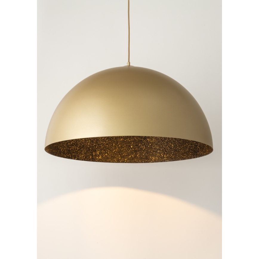 Suspension filaire SFERA 1xE27/60W/230V diam. 35 cm doré/noir