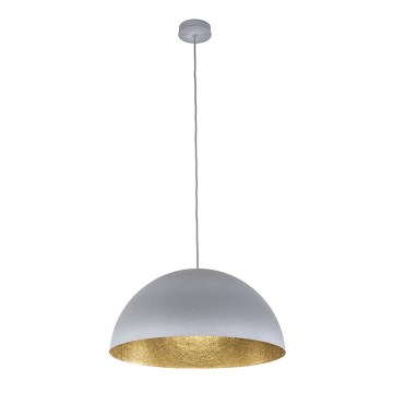 Suspension filaire SFERA 1xE27/60W/230V diam. 35 cm gris/doré